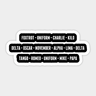 F Donald Trump - WHT Sticker